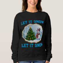 Camisola de Natal Homem de Neve Deixa Nevar