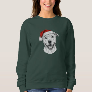 Camiseta Camisola de Natal Pitbull – Pitbull Santa Bonito