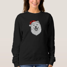 Camisola de Natal Samoyed – Santa Desenhado à Mão