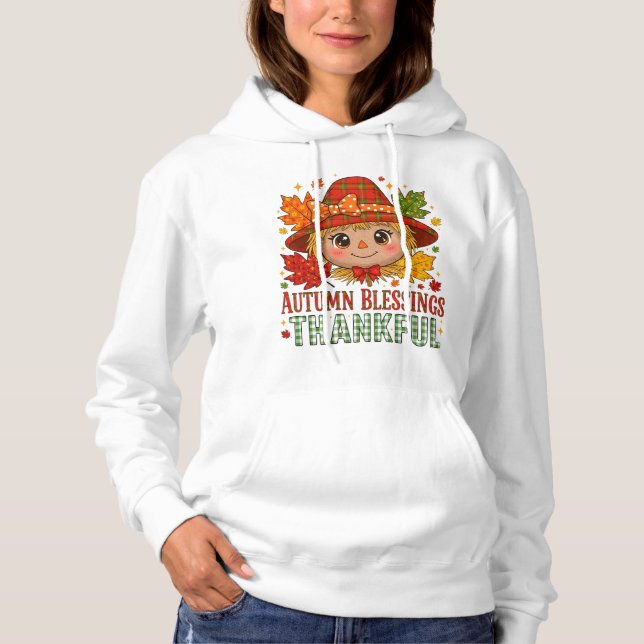 Camiseta Camisola de outono Grateful Heart (Frente)