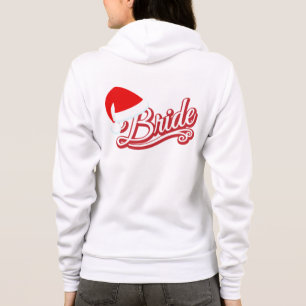 Camiseta Camisola de Santa Hat Bride branca