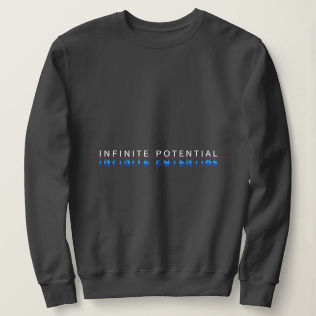 Camiseta Camisola de suor com falha de potencial infinito (Frente do Design)