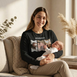Camiseta Camisola de suor com foto personalizada da Mamãe P