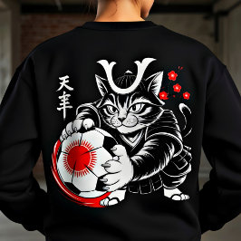 Camiseta Camisola de Suor de Futebol de Gato para Mulheres 