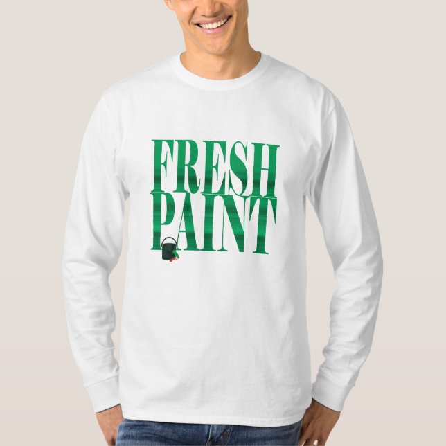 Camiseta Camisola de suor de tinta fresca (Frente)