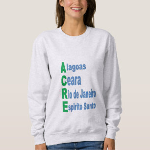 Camiseta Camisola de suor feminino cinza do TURISMO BRASIL