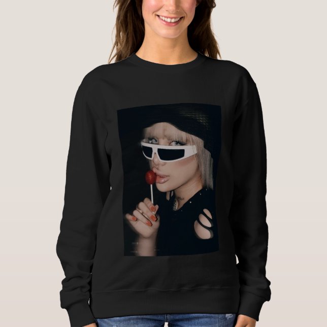 Camiseta Camisola de suor humor princesa rebelde  (Frente)