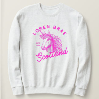 Camiseta Camisola de unicórnio rosa quente Loren Braet