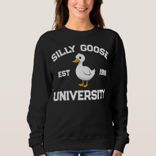 Camiseta Camisola de Universidade Silly Goose, personalizad