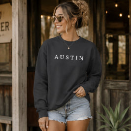 Camiseta Camisola de viagem minimalista pela cidade de Aust