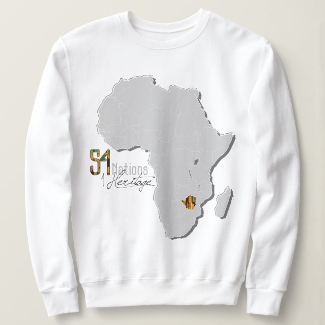 Camiseta Camisola de "Zimbabwe" Crewneck (Frente do Design)