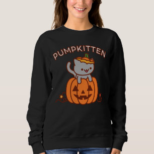 Camiseta Camisola do Dia das Bruxas: Gato de PUMPKITTEN o