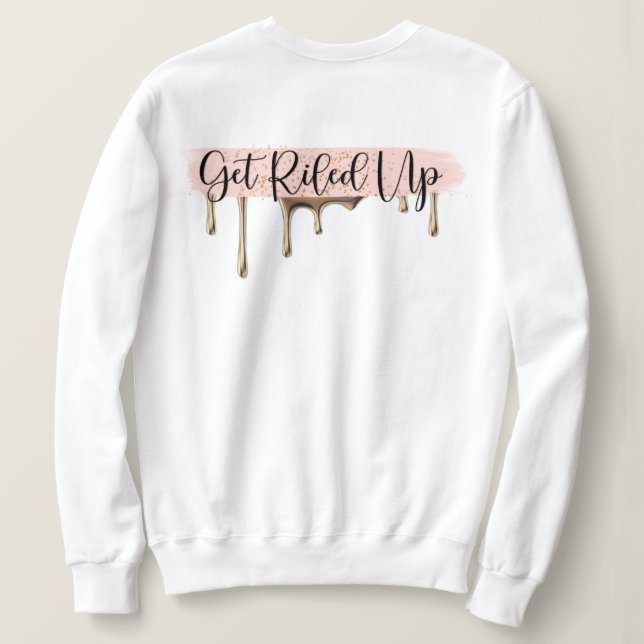 Camiseta Camisola do pescoço de grupo (Verso do Design)