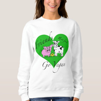 Camiseta Camisola do Vegan da comida dos amigos não