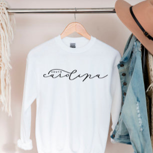 Camiseta Camisola-doce de mulheres do estado da Carolina do