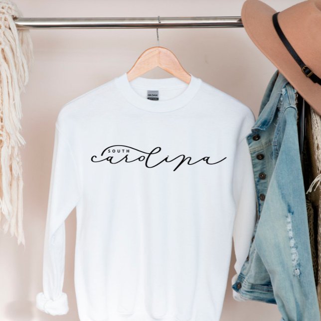 Camiseta Camisola-doce de mulheres do estado da Carolina do (Criador carregado)