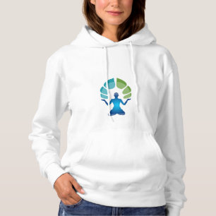 Camiseta Camisola encapuçado básica com imagem da medita