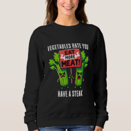 Camiseta camisola engraçada para carnívoros