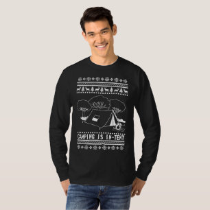 Camiseta Camisola feia de acampamento do Natal