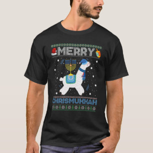 Camiseta Camisola Feia de Natal Divertida Merry Chrismukkah