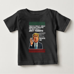 Camiseta Camisola feia de Natal engraçada paródia de Donald