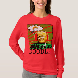 Camiseta Camisola feia do Natal do Doodle de Covfefe do