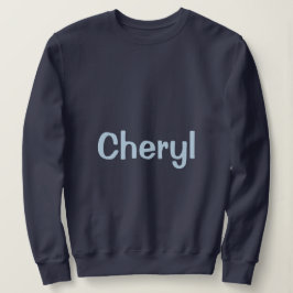 Camiseta Camisola Feminina Azul Marinho Nome Personalizado