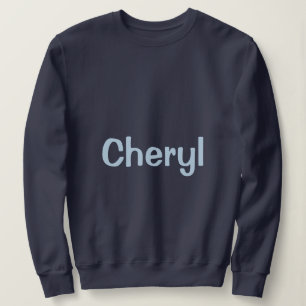 Camiseta Camisola Feminina Azul Marinho Nome Personalizado