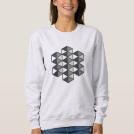 Camiseta Camisola Feminina de Triângulos Unidos