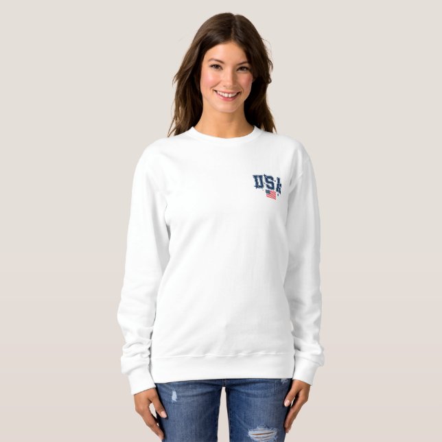 Camiseta Camisola Feminina EUA (Frente Completa)