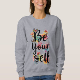 Camiseta Camisola Feminina Seja Você Floral Borboleta Aquar