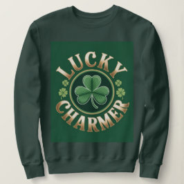 Camiseta Camisola Feminina Verde Floresta Lucky Charmer
