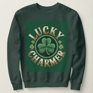 Camiseta Camisola Feminina Verde Floresta Lucky Charmer
