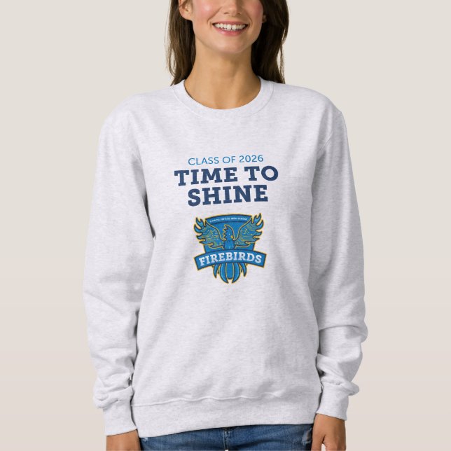 Camiseta Camisola FVHS Time to Shine (Cinza) (Frente)