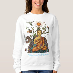 Camiseta Camisola gráfica de suor Meditar.nature Amor inter