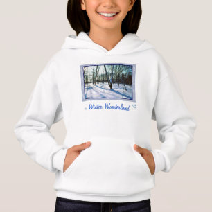 Camiseta Camisola Hoodie Hoodie "Wonderland de inverno"