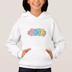 Camiseta Camisola Infantil com Tipografia Pastel Fofa