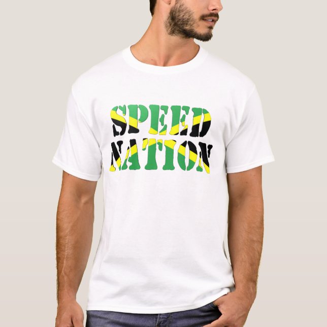 Camiseta Camisola interioa jamaicana da bandeira da nação (Frente)