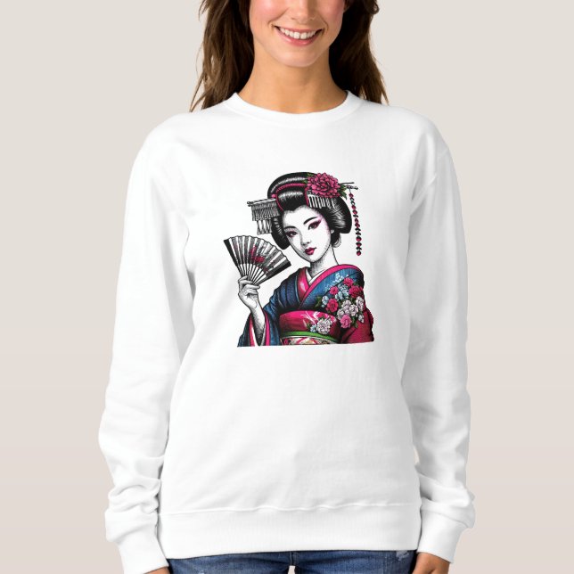 Camiseta Camisola japonesa Geisha (Frente)