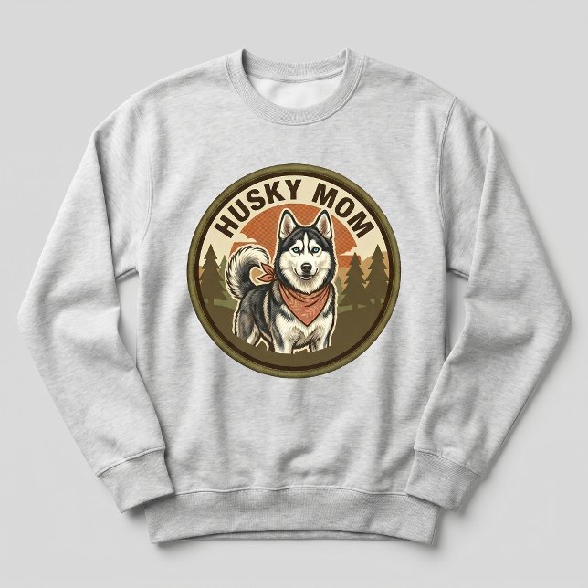 Camiseta Camisola Mãe Husky Presente para Mãe de Cachorro S (Criador carregado)