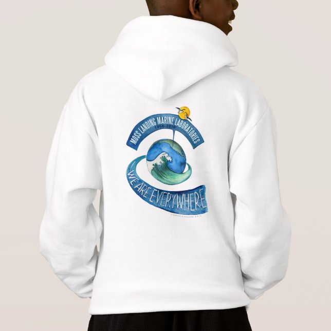 Camiseta Camisola (miúdo): Encapuçado básico, em toda parte (Verso)