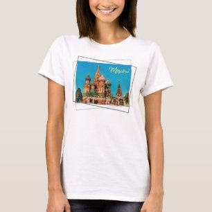 Camiseta Camisola Moscou Praça Vermelha St Basil's Rússia