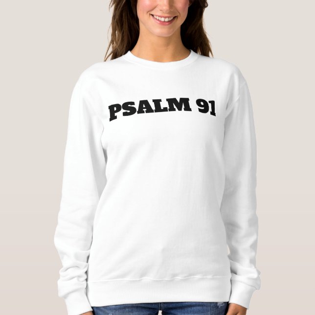 Camiseta Camisola para mulheres Psalm 91 (Frente)