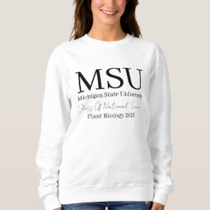 Camiseta Camisola personalizada da faculdade, nome  Letra p