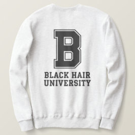 Camiseta Camisola Personalizada de Cabelo Preto da Faculdad