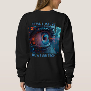Camiseta camisola preta de mulher tecnologia Quantum Eye pa
