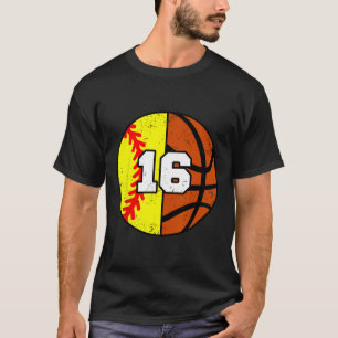 Camiseta Camisola Softll Sketll Número 16 Camisola Divertid