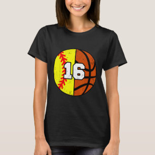 Camiseta Camisola Softll Sketll Número 16 Piada Aniversário