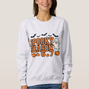 Camiseta Camisola Spooky Season 67   Viral 6-7 Fantasma