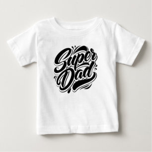Camiseta Camisola Super Dad Hero Tipografia Design-67888